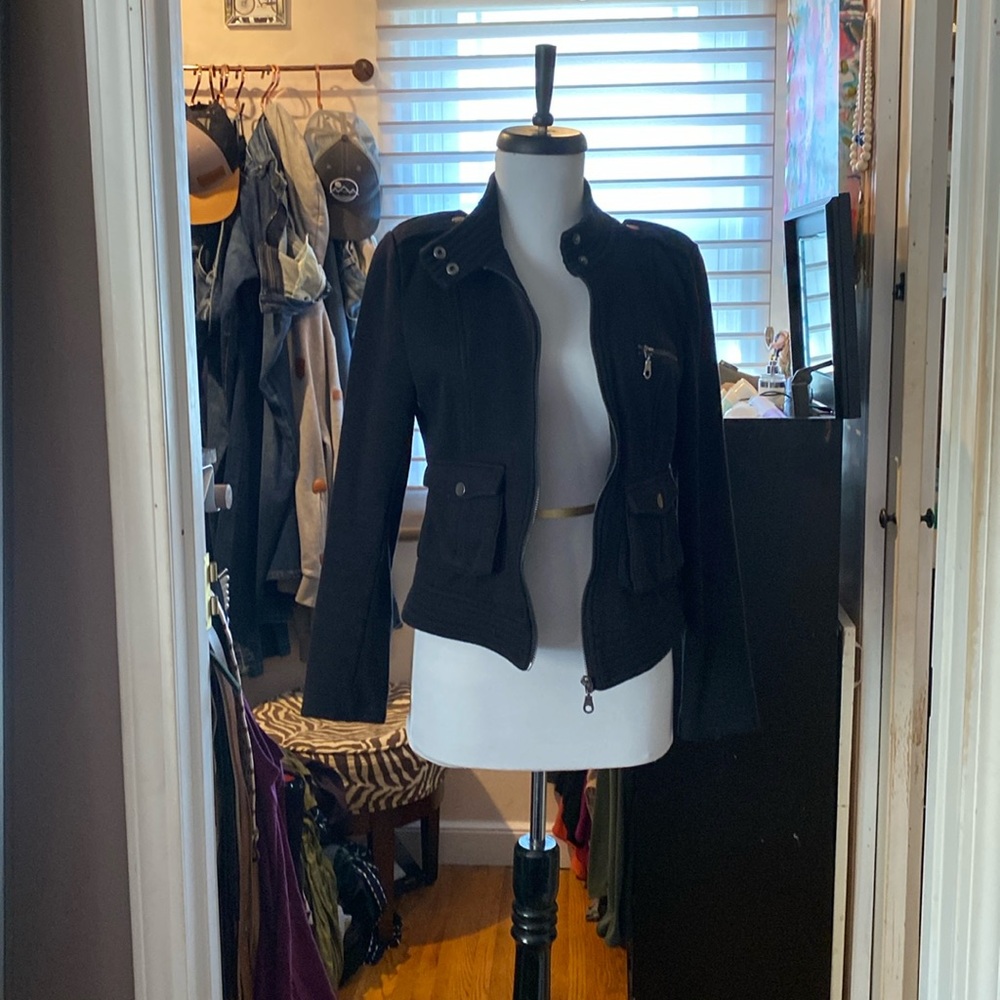 Black military jacket